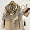 Oblong silk cashmere scarf for ladies