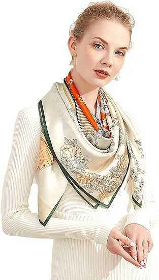 Custom Fashion Digital printing silk scarf for women