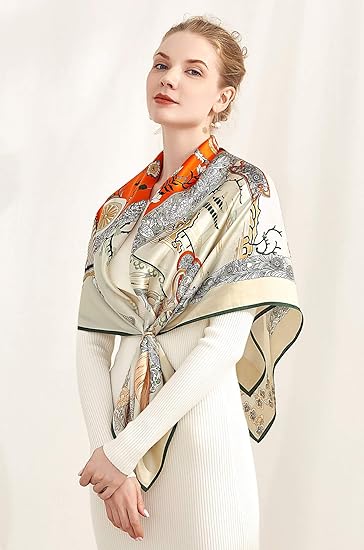 Custom Fashion Digital printing silk scarf for women
