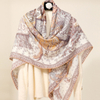 New Simple Silk Scarf Women′s Printed Double-Sided Color Grid Fashion Silk Scarf