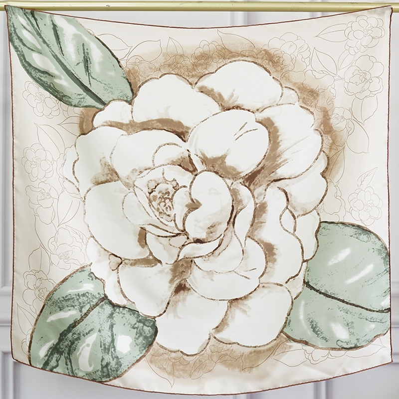 Double-Side Digital Printing Mulberry Silk Scarf for Lady