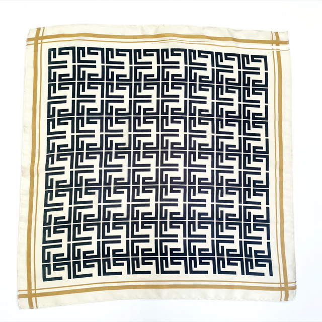 Versatile Fashion Lightweight Women Square Silk Feeling Scarf For Hair Wrapping
