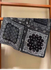Custom Exquisite Black And White Design Silk Wool Blend High End Scarf