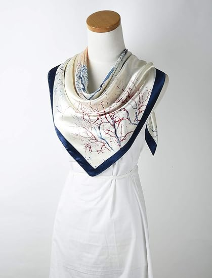  Digital Printing Silk Satin Scarf of Ladies