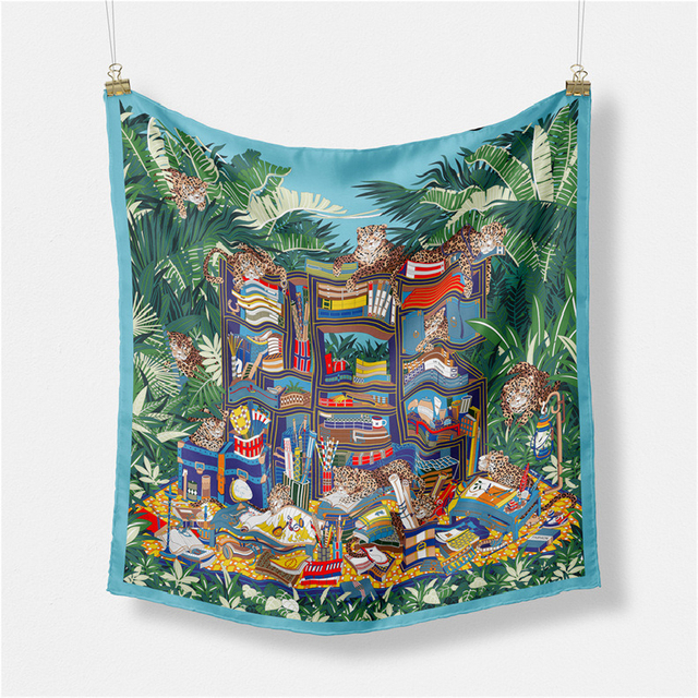 Customized Artist's 100% Silk Scarf Factory