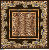 High Quality And Low MOQ Luxury Leopard Pattern Silk Scarf