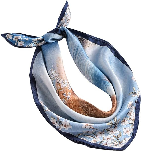 Ladies Square Small Silk Scarf