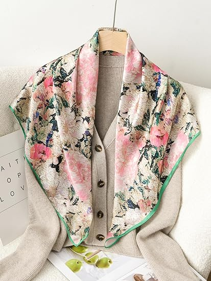 Digital Printed Women's Silk Scarf