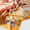 Silk Wool Custom Digital Printing Fringe Scarves For Winter