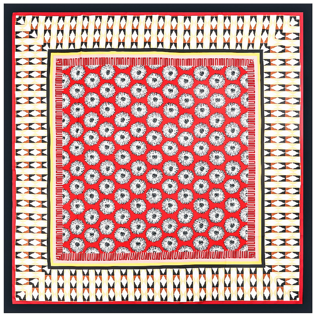 New Year Custom Spring Stylish Silk Feeling Scarf for Ladies