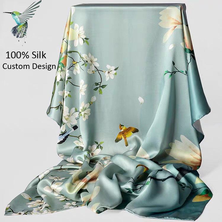 Silk Square Scarf Customize Your Own Design