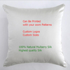 Custom digital printed silk cushion cover in square shape