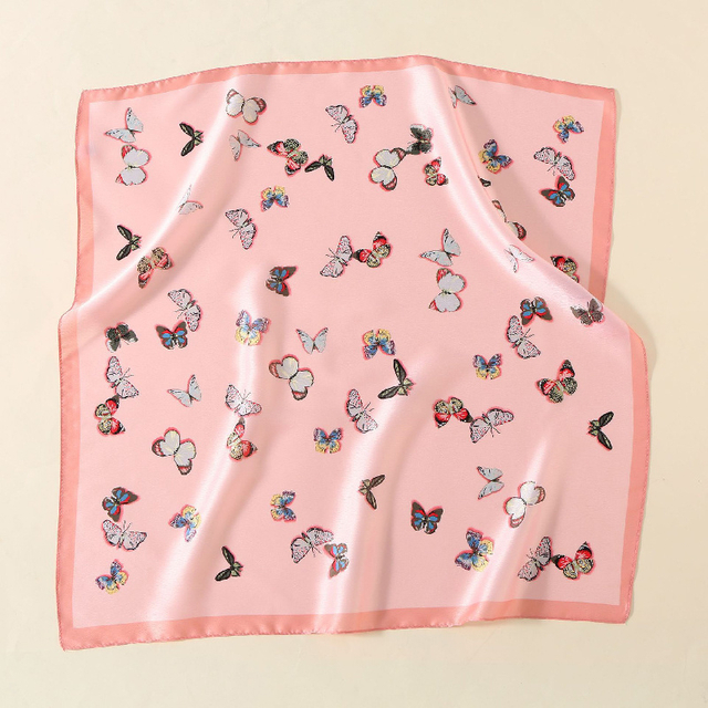 Luxurious Noble 90X90cm Silk Satin Square Scarves