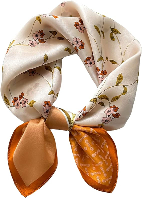 Custom Small Square Silk Scarf 