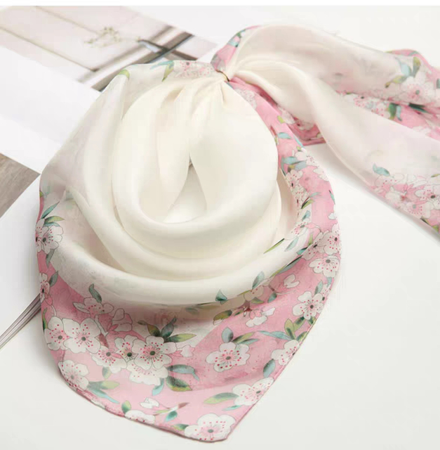 Light And Breathable Silk Scarf Square Scarf Silk Chiffon Soft