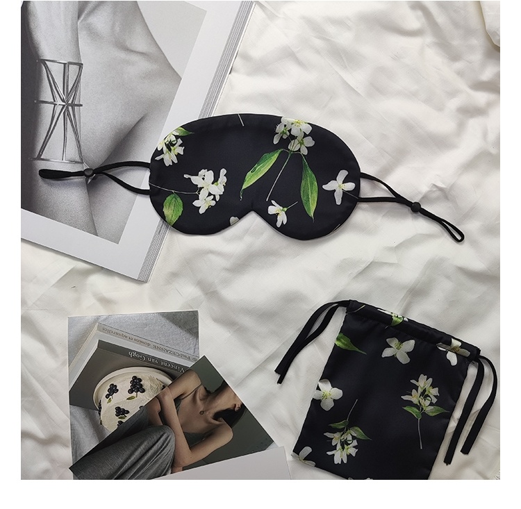Custom Made Breathable Silk Eyemask And Silk Storage Bag