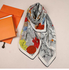 Bespoke Digital Print Silk Wool Scarf with Your Own Design