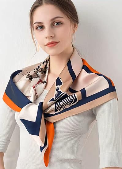 Digital Print Silk Scarf for Women