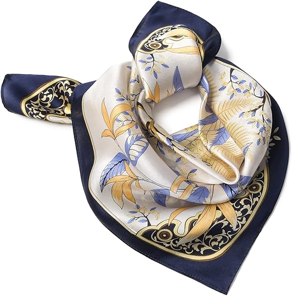 Women Men Small Square Digital Printed Scarves