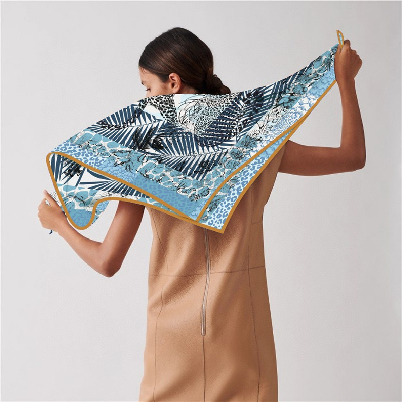 100% Pure Silk Custom Printed Silk Scarves Fashion Scarf