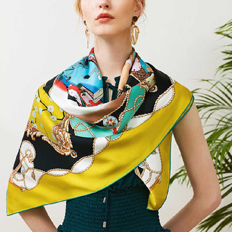 Customized Silk Scarf Based on The Design You Provide