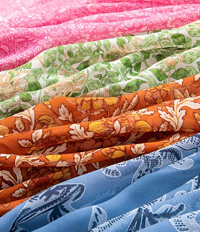 silk fabric production