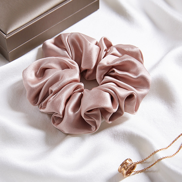 Popular Large Size Mulberry Silk Scrunchies for Fine Hair