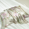 Queen Size Personalized Flower Digital Print Mulberry Silk Oxford Pillowcase